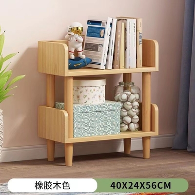 قفسه کتاب تخته خرده چوب مستقل OEM 2 قفسه چوبی برای اتاق خواب چندرنگ